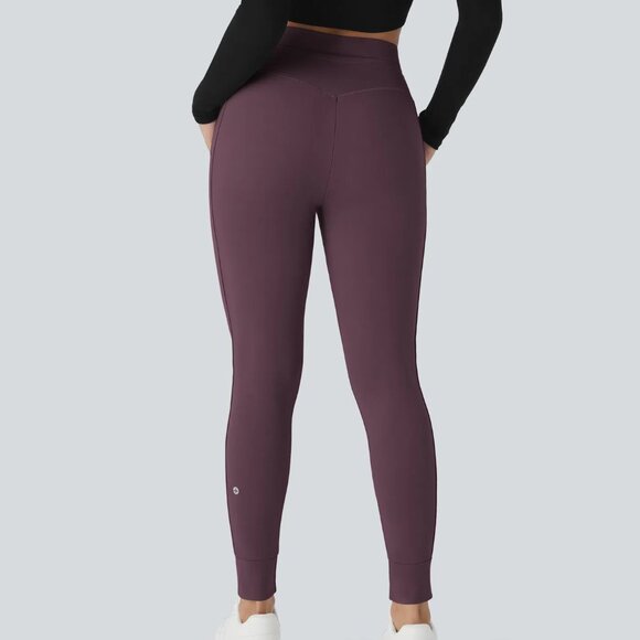 Halara Softlyzero™ Plush High Waisted Drawstring Joggers Dusky Evening Purple XS - Picture 2 of 10